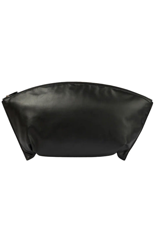 Dante Black Leather Clutch Bag