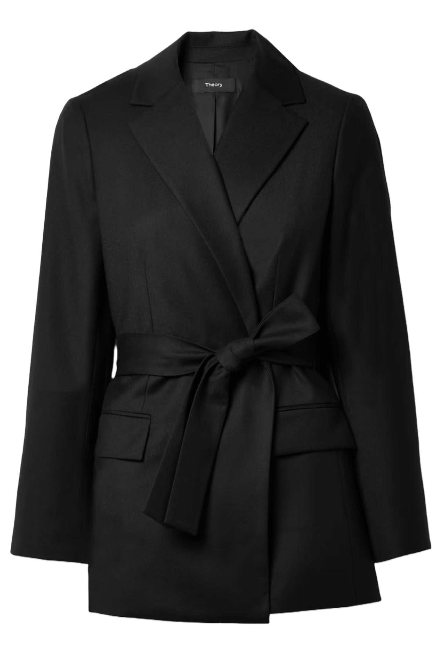 Belted Wool-twill Blazer