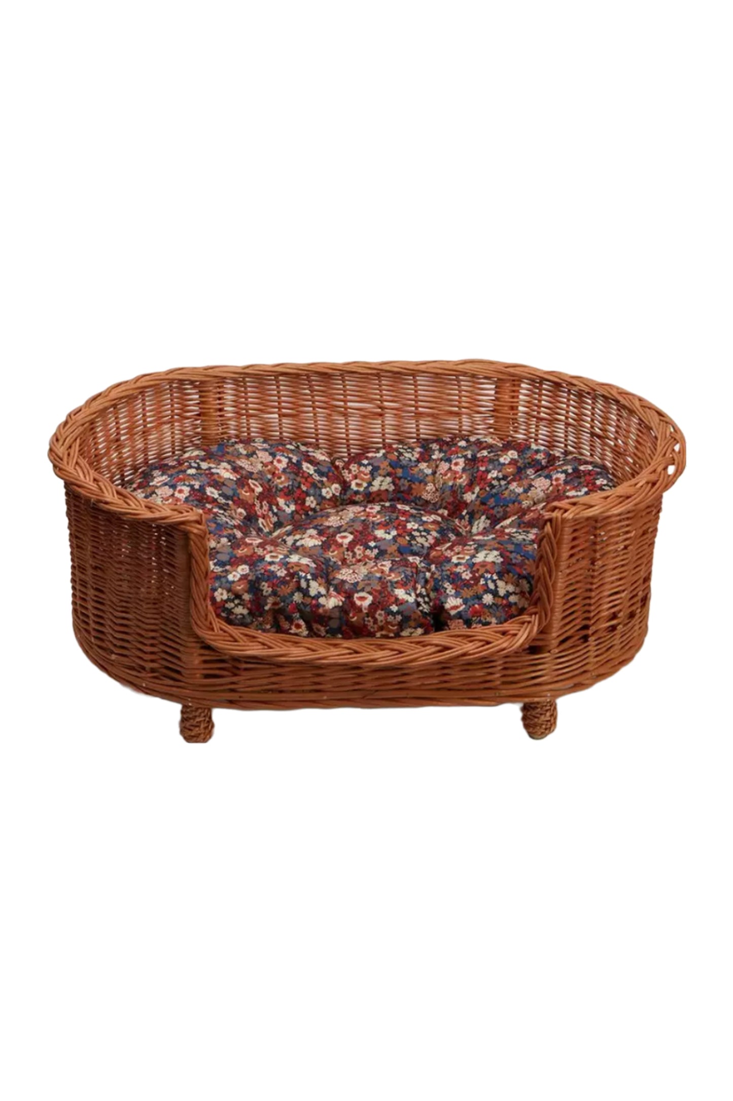 Thorpe Oval Rattan Dog Bed