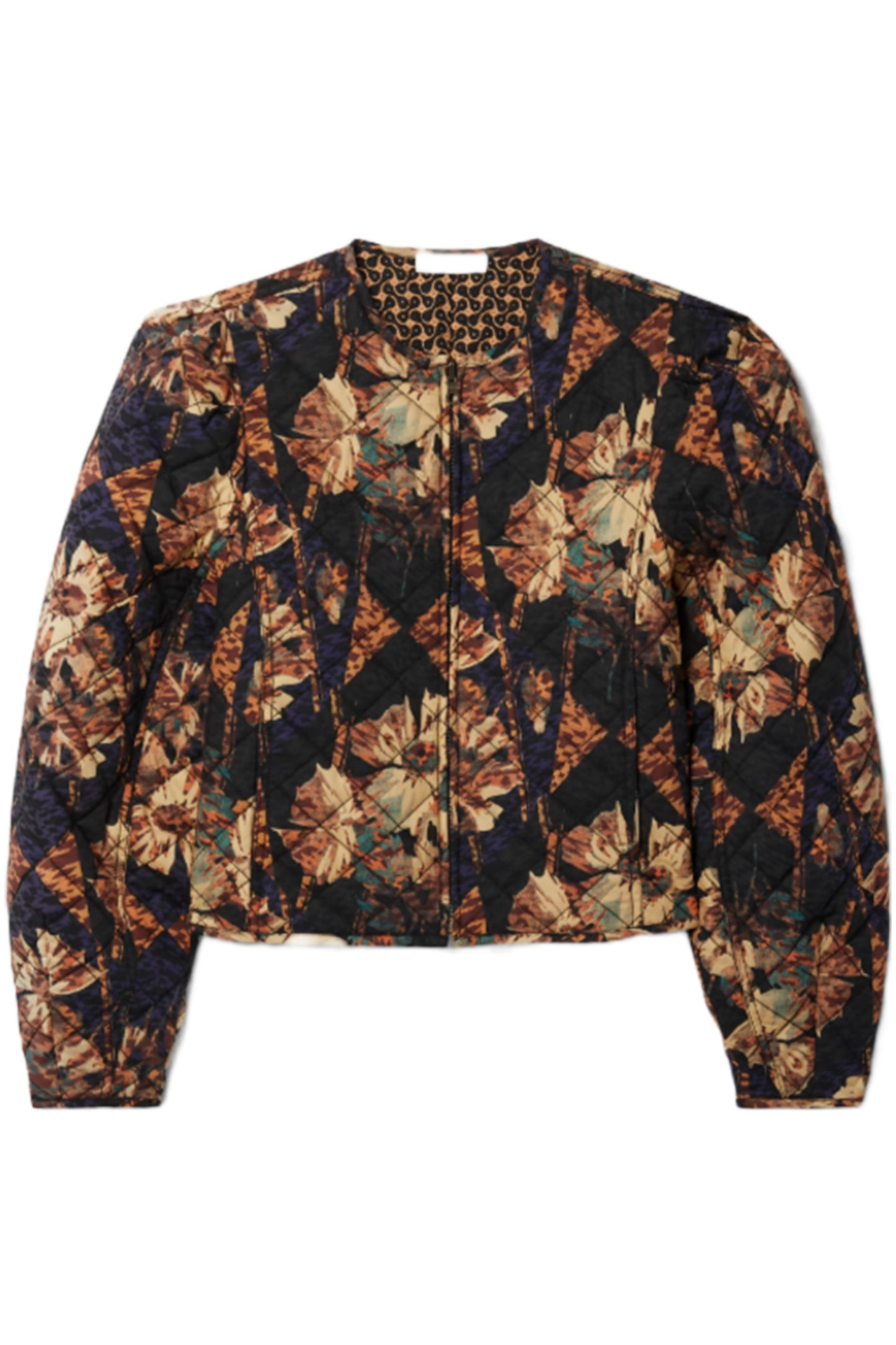 Clarisse Quilted Printed Cotton-poplin Jacket