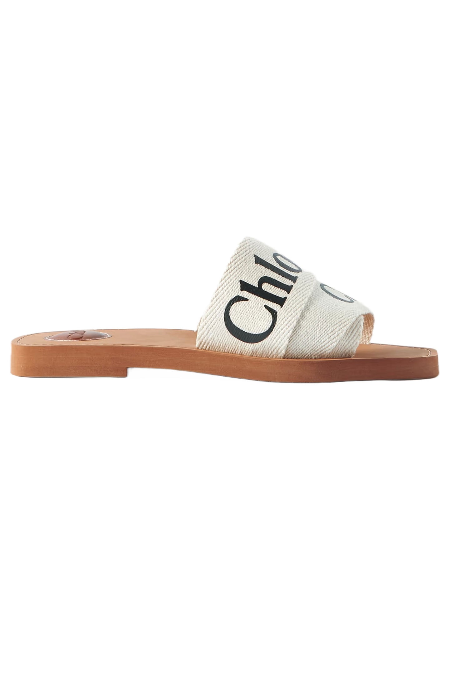 Woody Logo-Print Canvas Slides