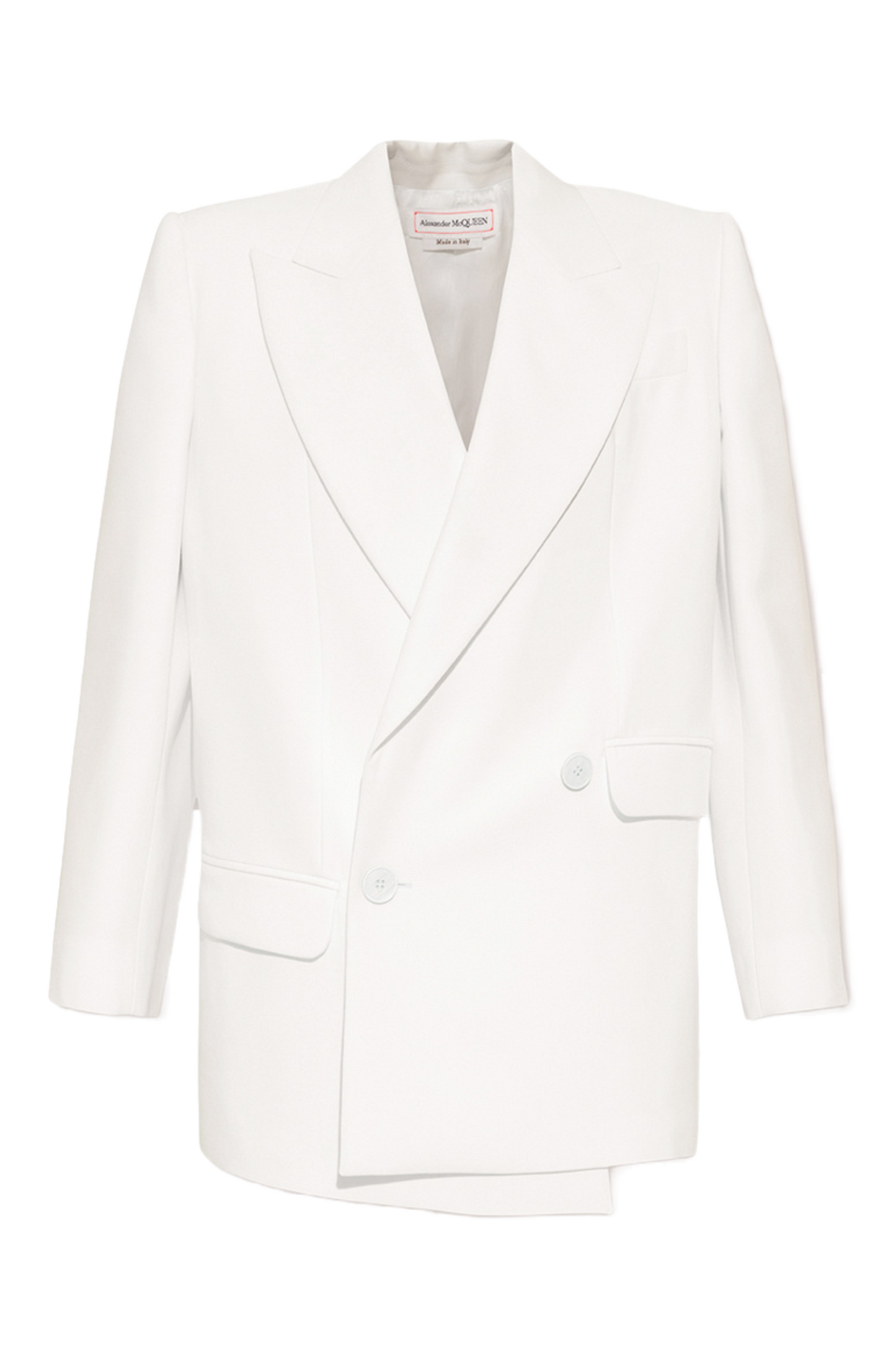 Asymmetric Double-Breasted Tailored Blazer