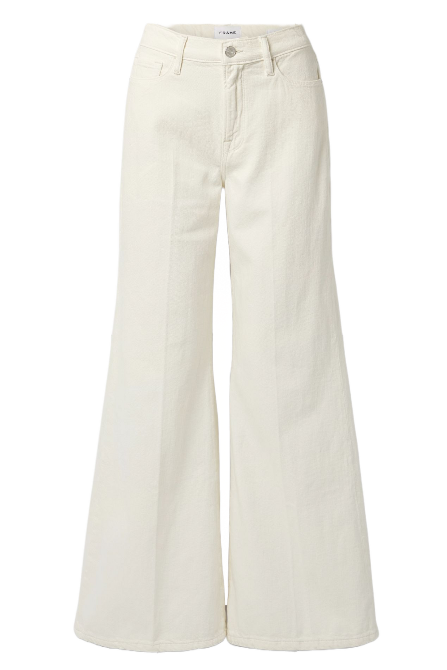 Le Palazzo High-Rise Wide-Leg Jeans - Off White