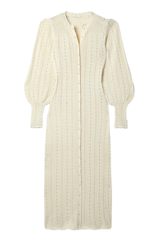 Rosie Pointelle-Knit Alpaca And Silk-Blend Midi Dress