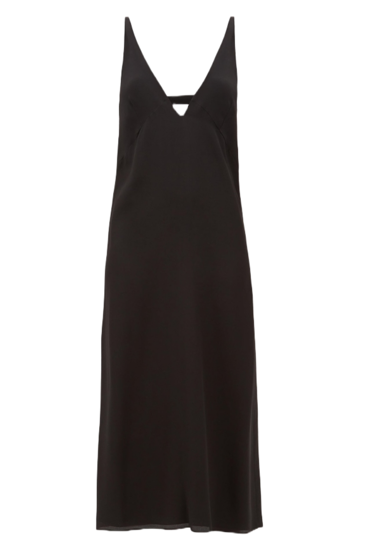 Bust-Cup Silk Crepe De Chine Slip Dress