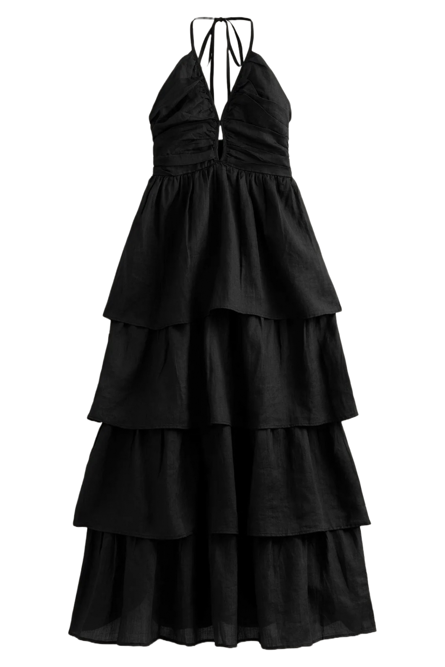 Ruched Tiered Maxi Dress