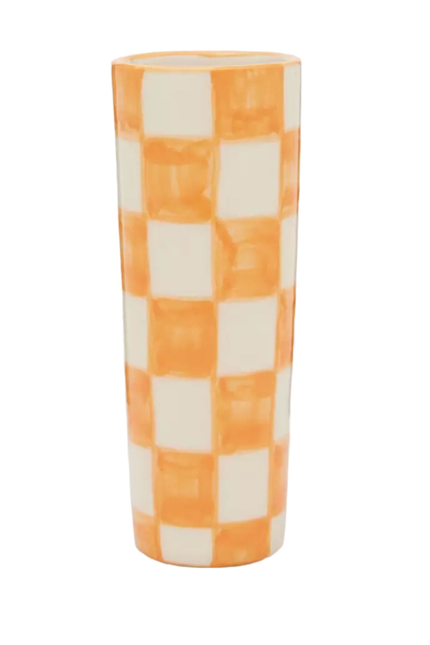 Orange Checkmate Vase