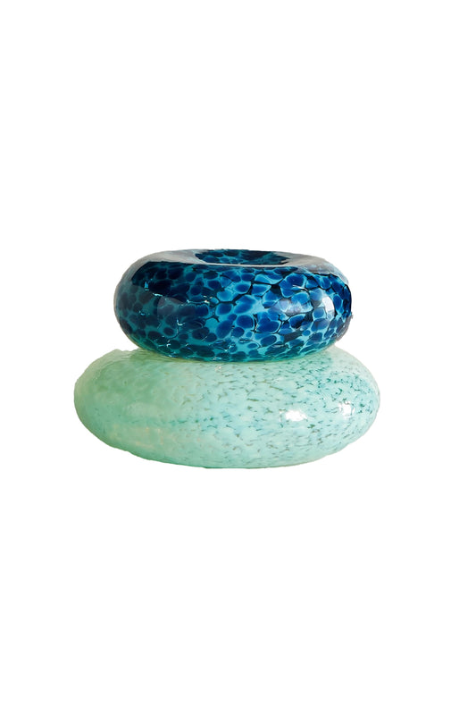 '+ NET SUSTAIN Pebble Stack Set of Two Glass Dishes