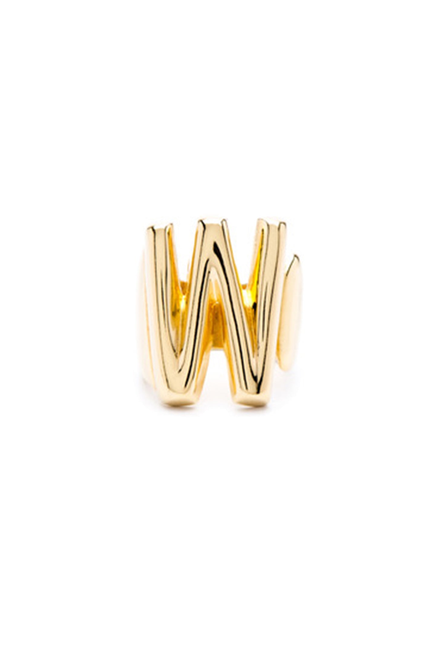 Gold Alphabet Letter Ring