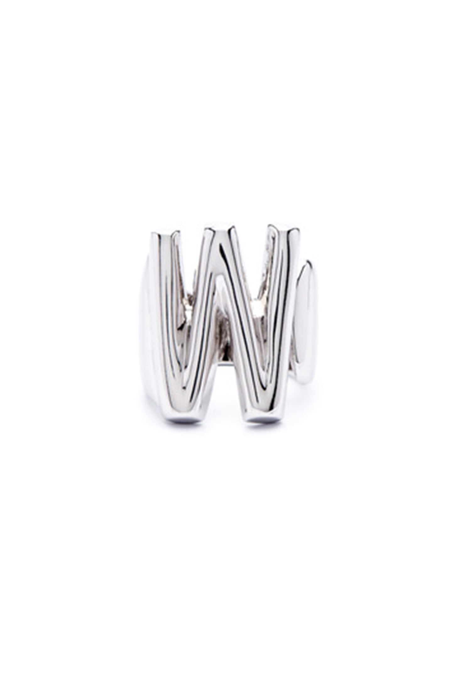 Silver Alphabet Letter Ring