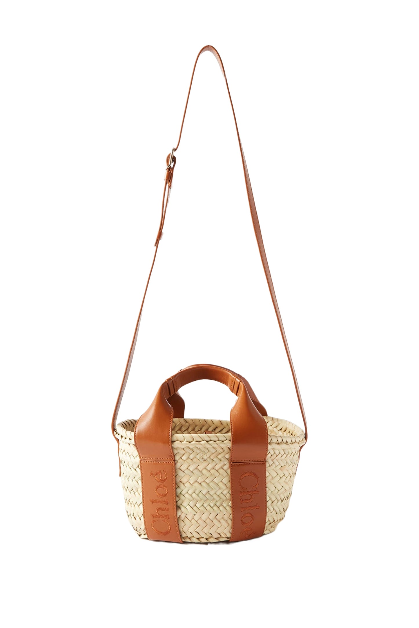 X Mifuko Raffia And Leather Basket Bag