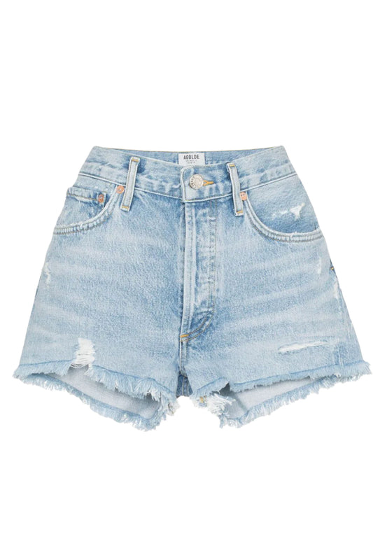 Distressed Denim Shorts