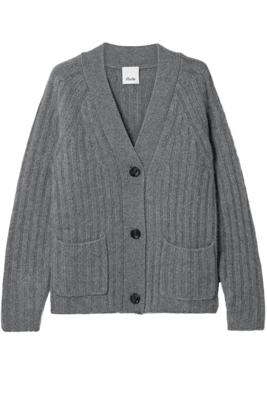 Ribbed Cashmere Cardigan