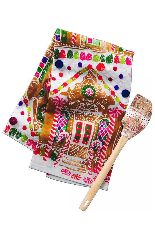 Gingerbread Lane Dish Towel