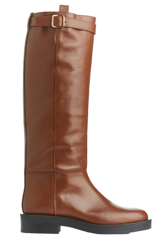 Leather Riding Boots Brown