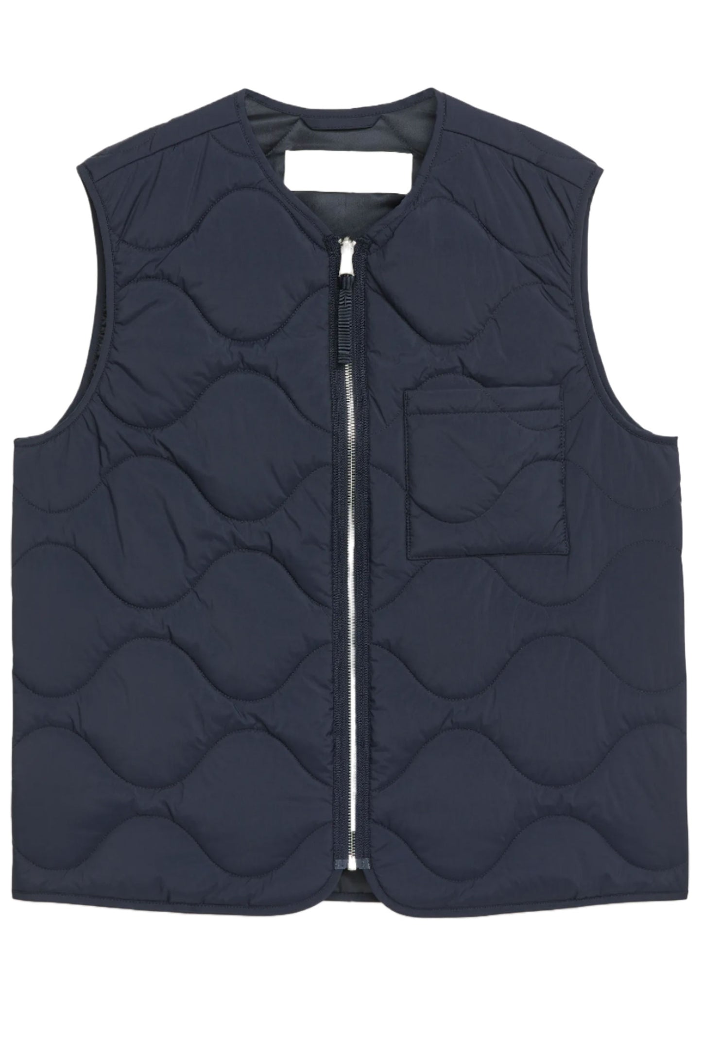 Quilted Dark Blue Liner Vest