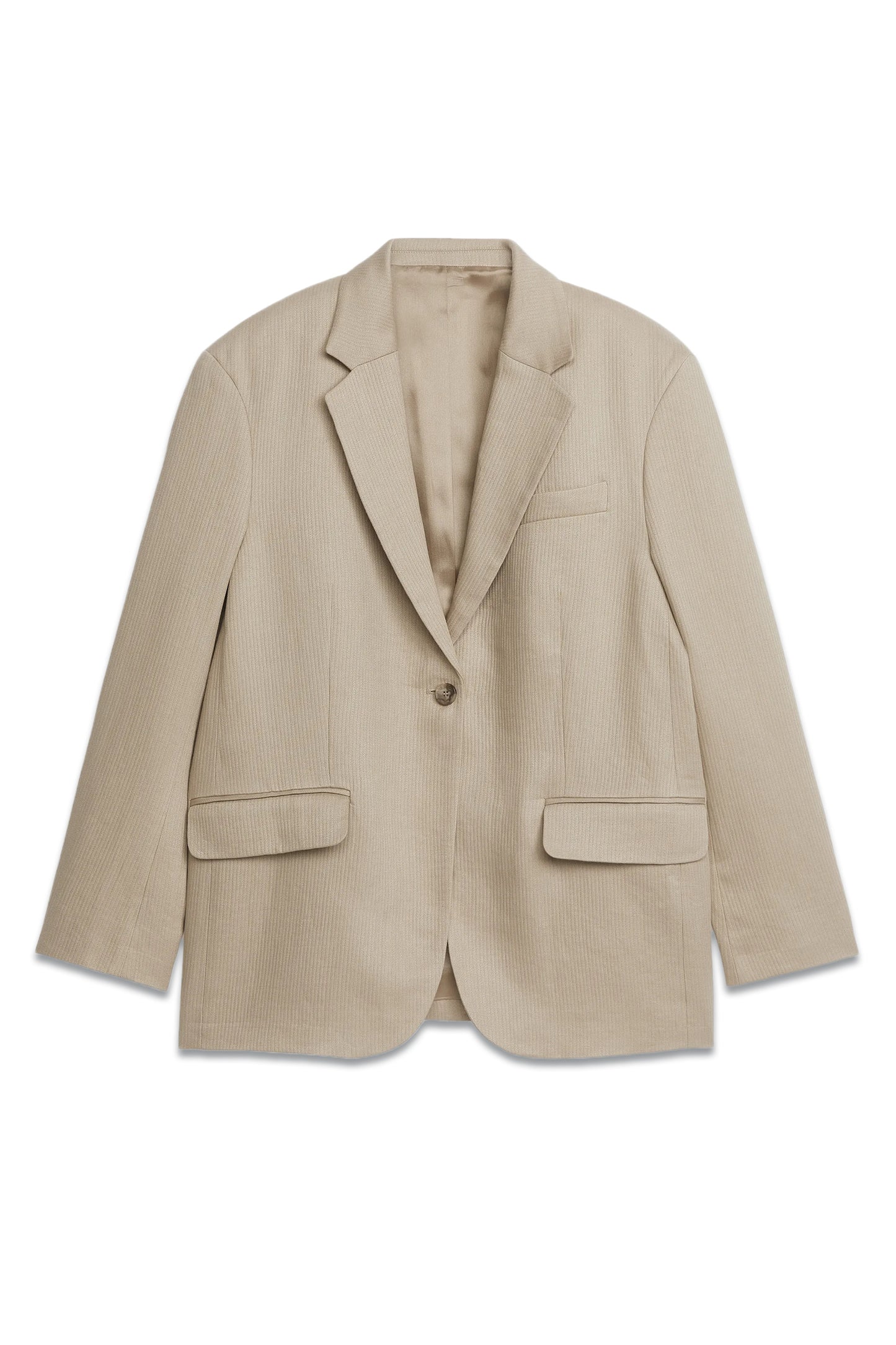 Textured Linen Blend Blazer