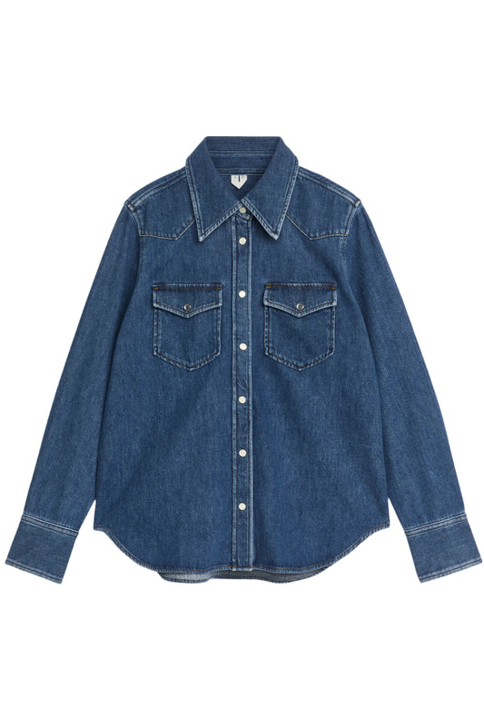 Dark Blue Denim Shirt