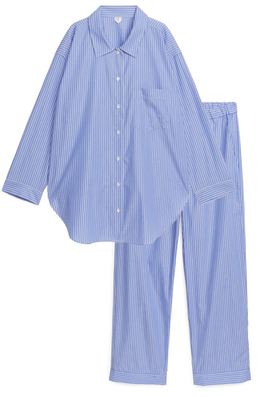 Poplin Pyjama Shirt & Trousers