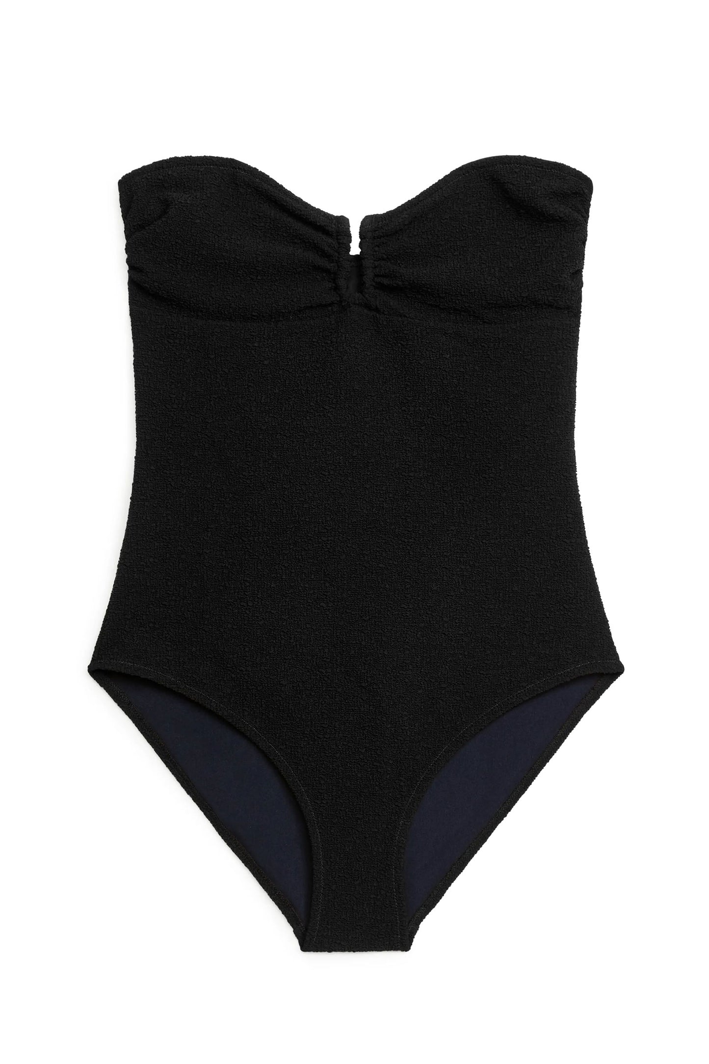 Textured Bandeau Swimsuit