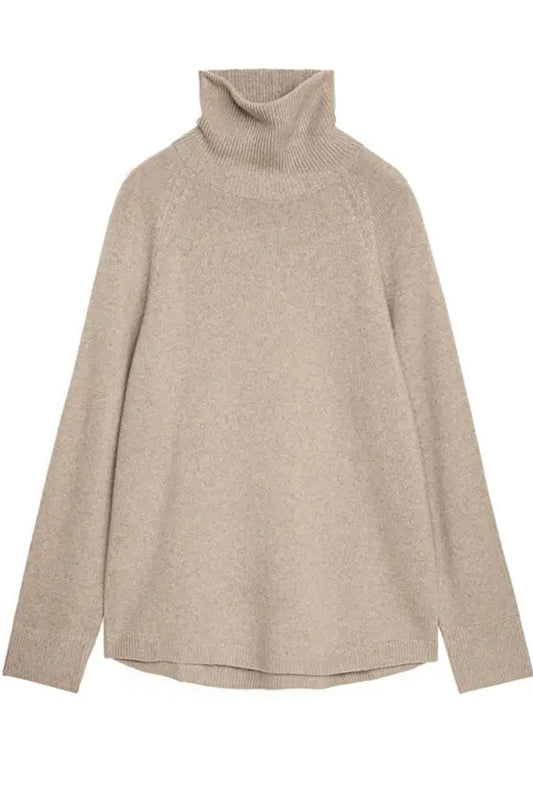 Raglan-Sleeve Cashmere Roll-Neck Jumper