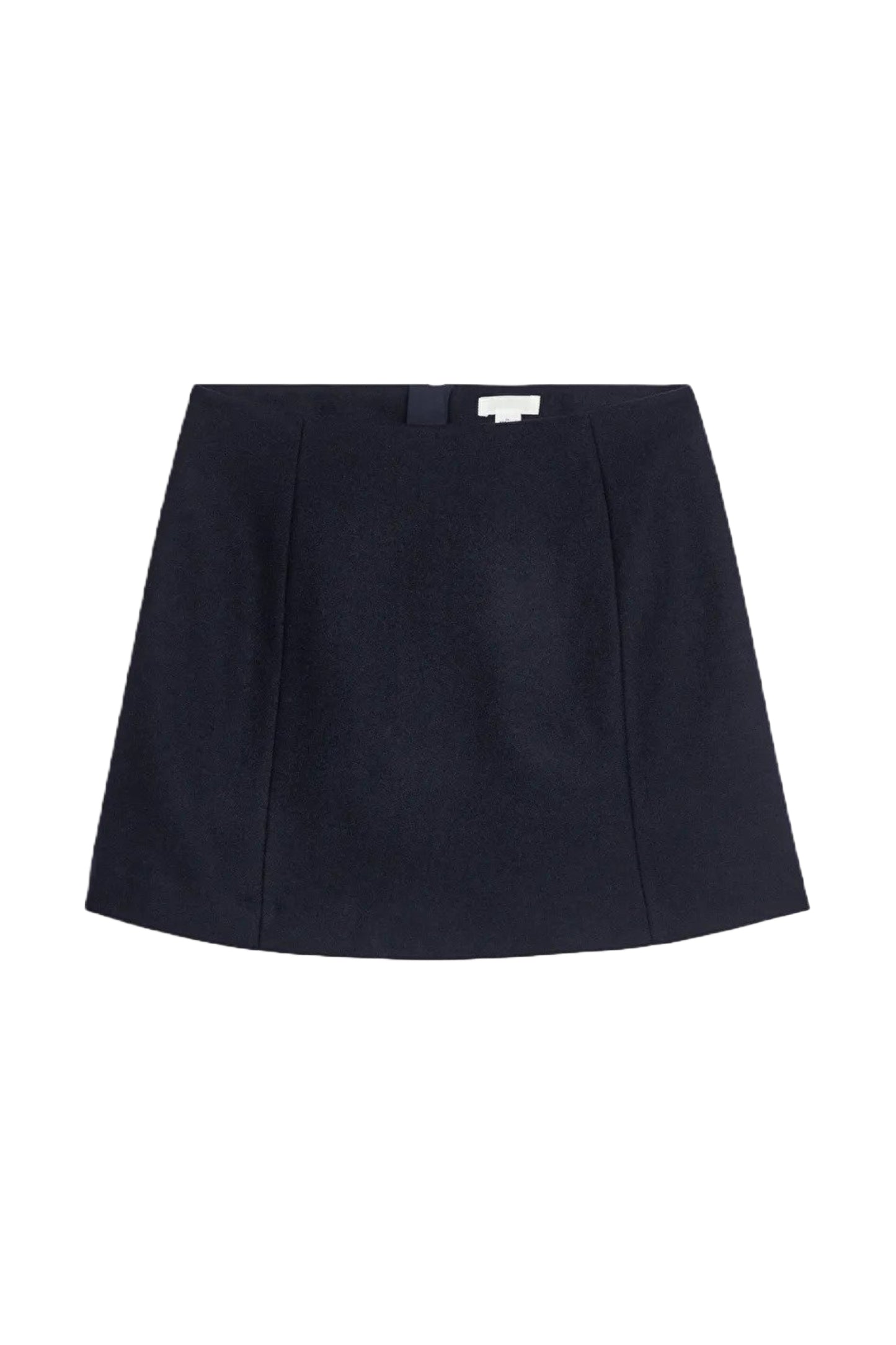 Wool Blue Mini Skirt