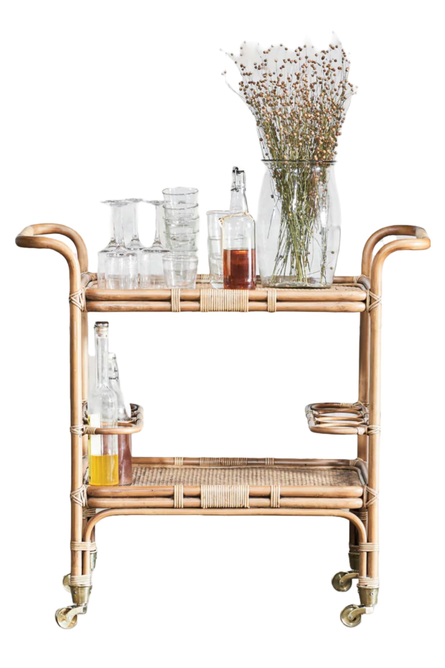 The Carlo Rattan Bar Trolley