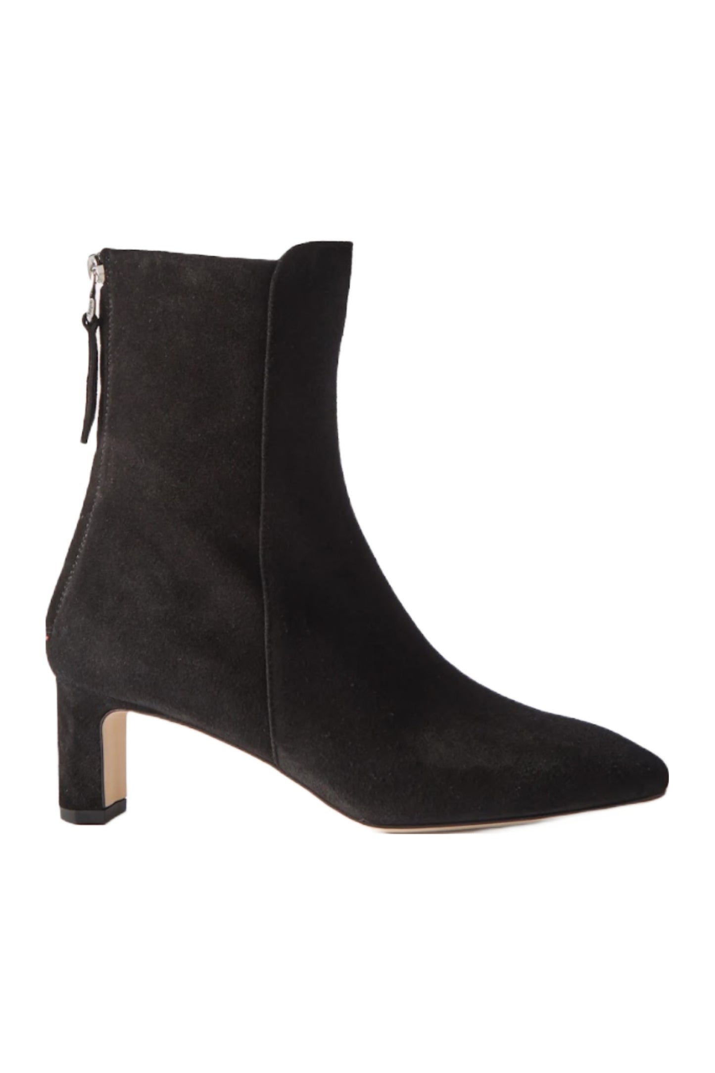 Donna Black Suede Ankle Boots