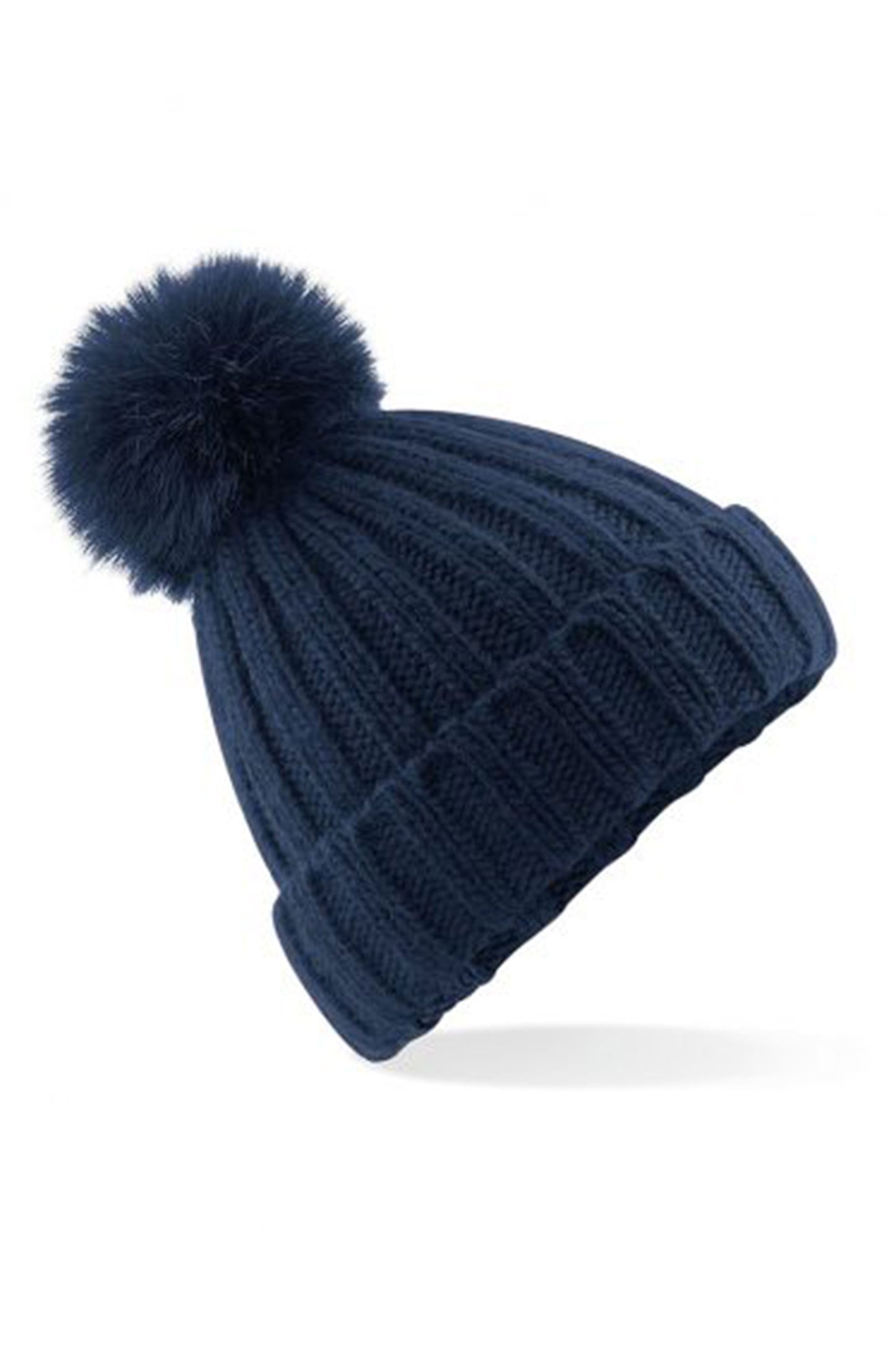 Verbier Fur Pop Pom Beanie