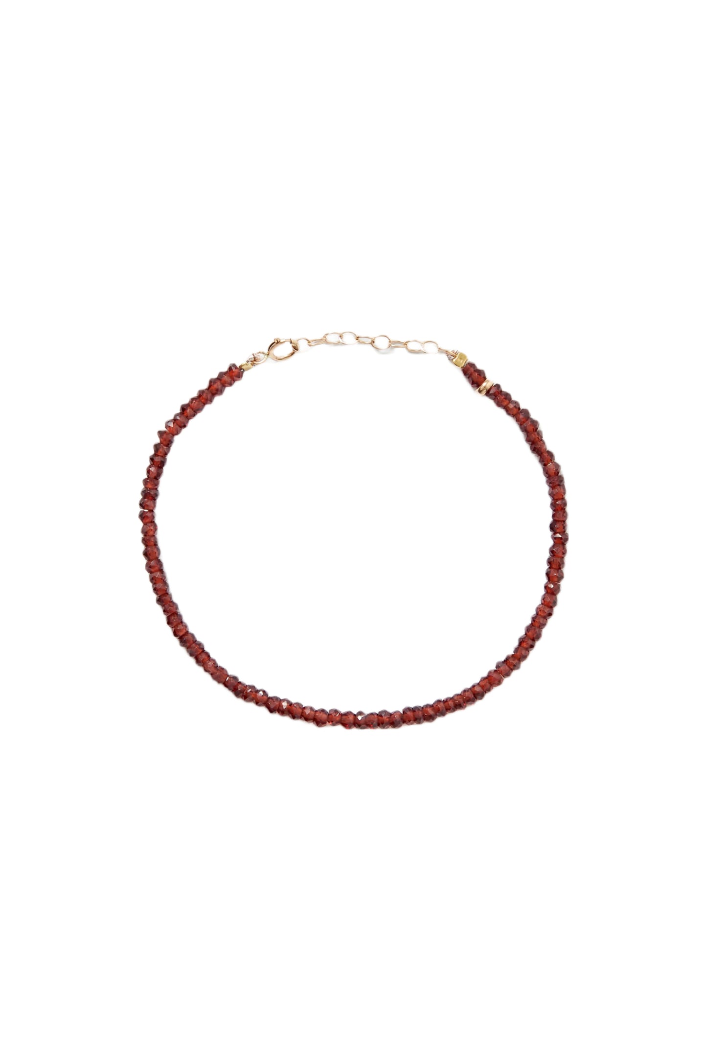 Birthstone 14-Karat Gold Beaded Bracelet