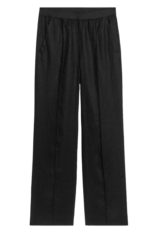 Black Linen Trousers