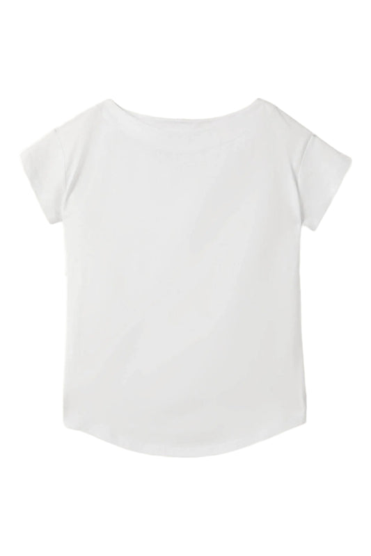 Supersoft Boat Neck White T-Shirt