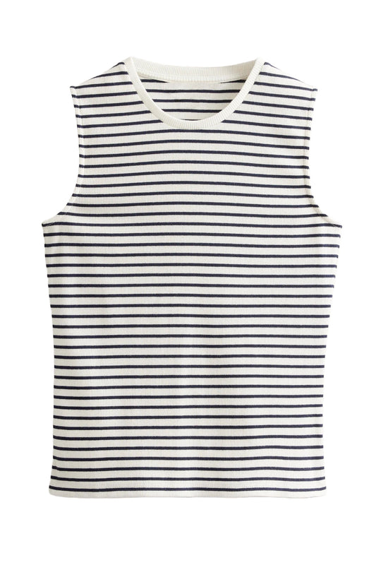 Striped Ribbed Tank Top