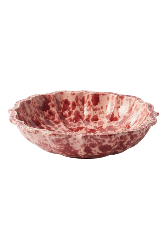 Speckled Glazed-ceramic Serving Bowl