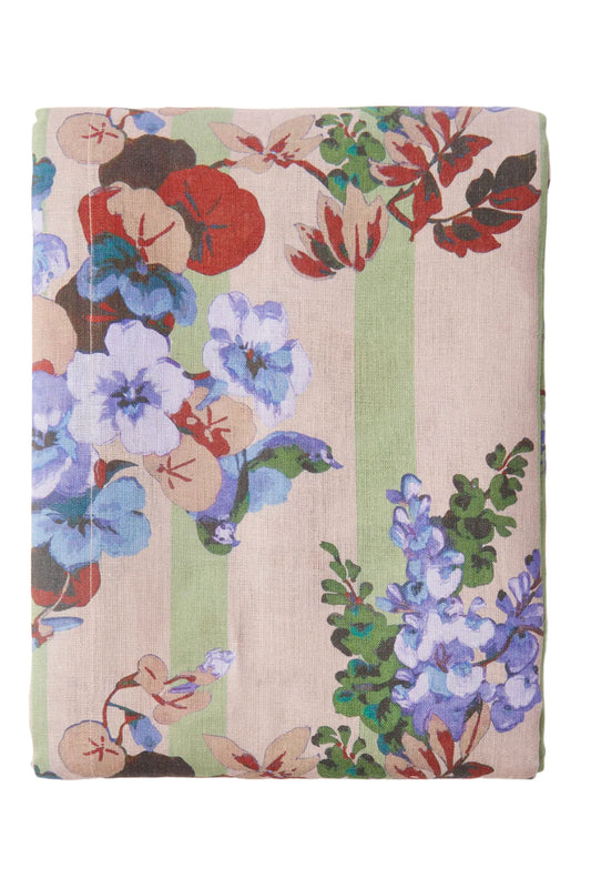 Wisteria Floral 250cm x 250cm Linen Tablecloth