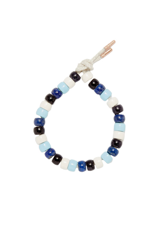 FORTE Multi-Stone Blue Beaded Bracelet