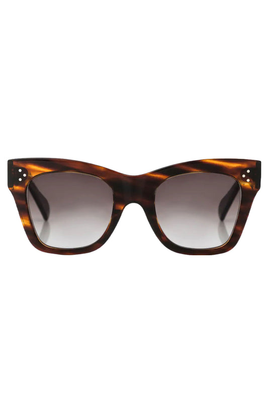 Cat-eye Acetate Sunglasses Brown Tortoiseshell