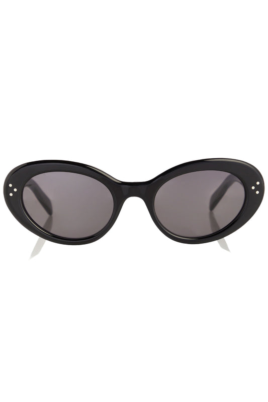 Black Oval Sunglasses