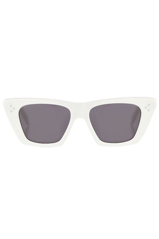 White Cat-eye Sunglasses