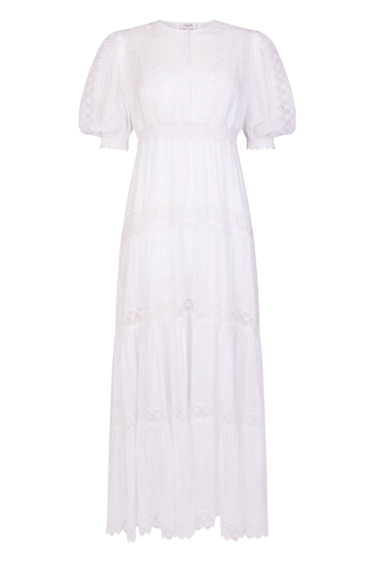 Nadine Crochet-inset Cotton-blend Maxi Dress