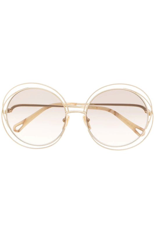 Oversized-Round Frame Sunglasses