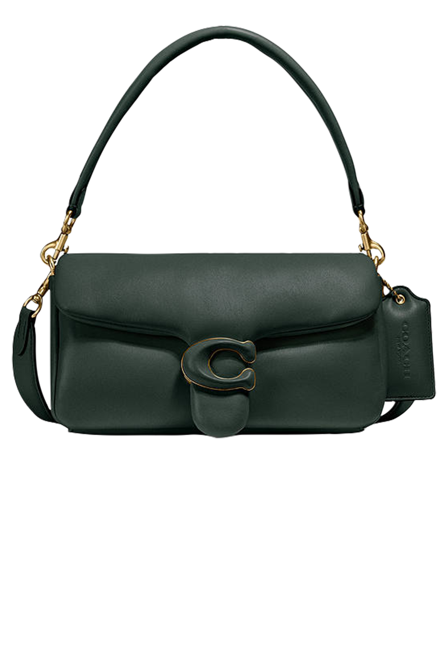 Pillow Tabby 26 Leather Shoulder Bag, Amazon Green