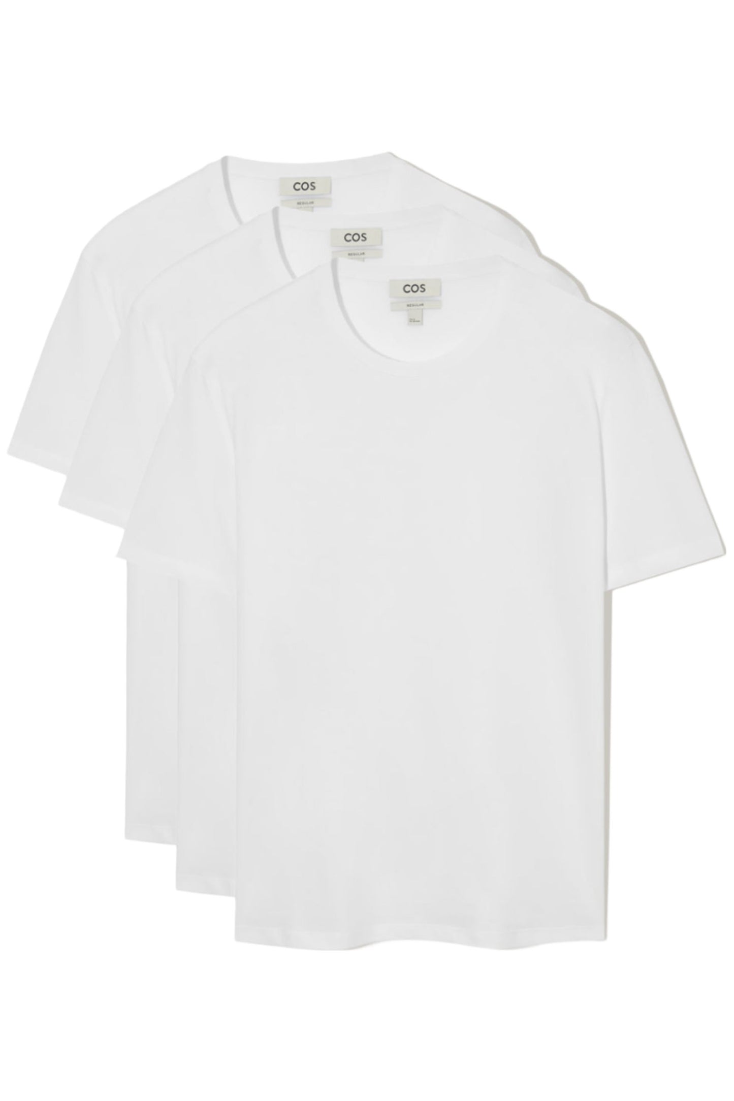 3-pack Regular-fit White T-shirts