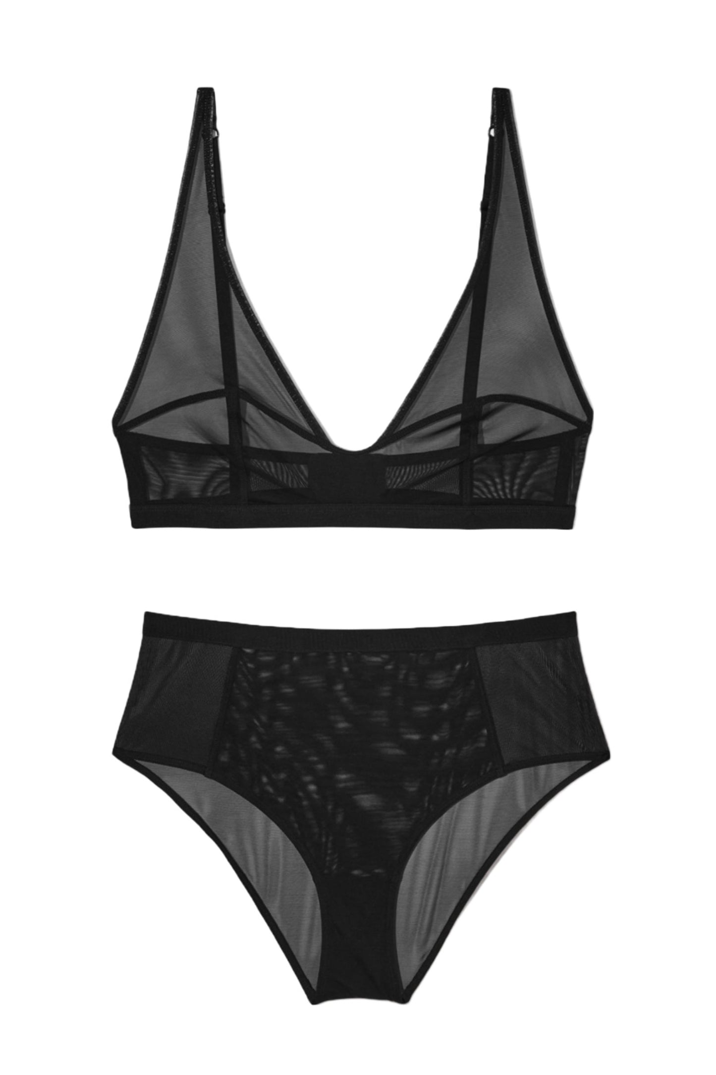 Soft Mesh Bra And High-waisted Bottoms