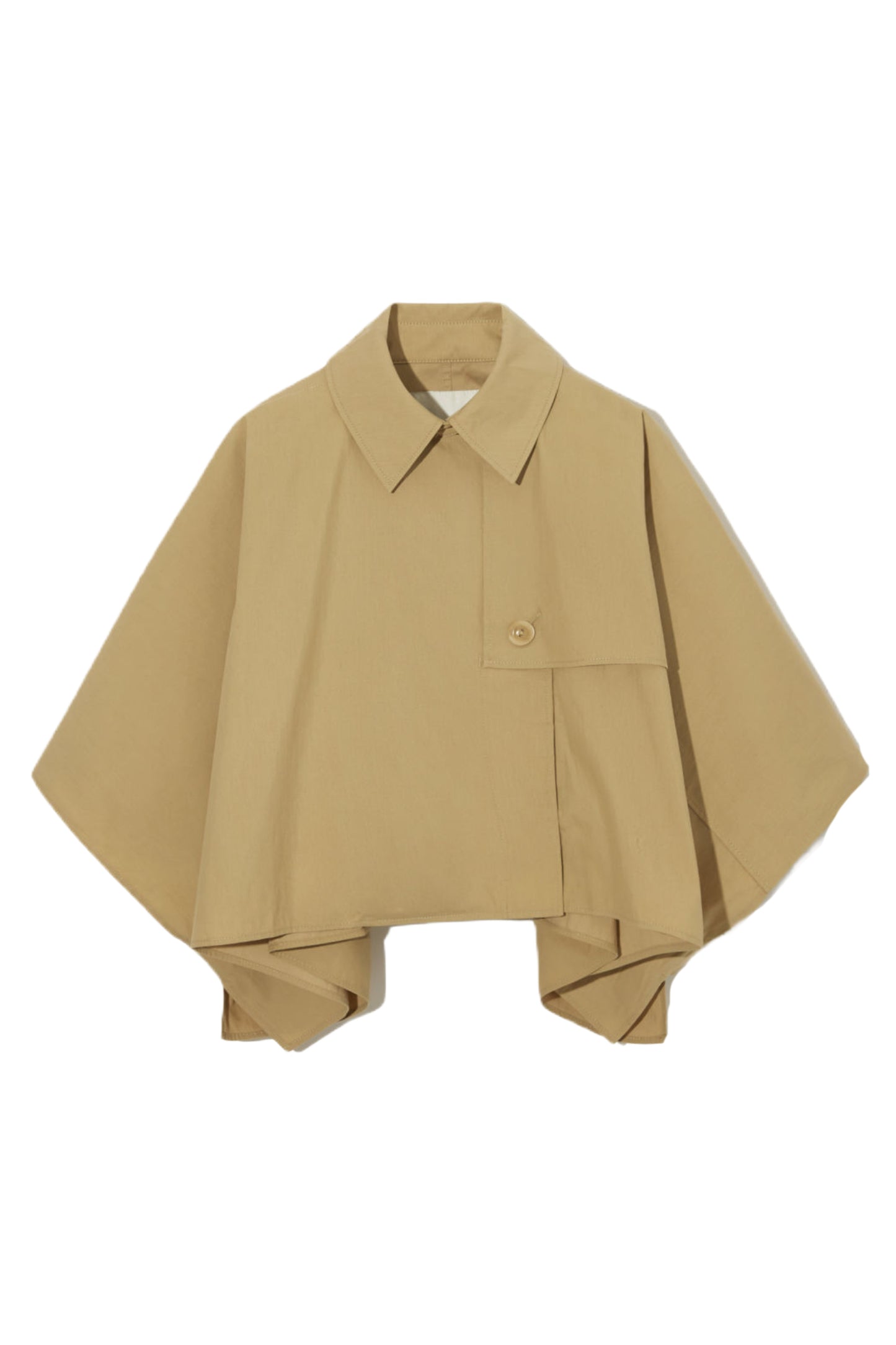 Cropped Trench Coat Cape