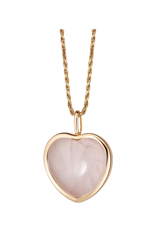 Beloved Rose Quartz Heart Pendant