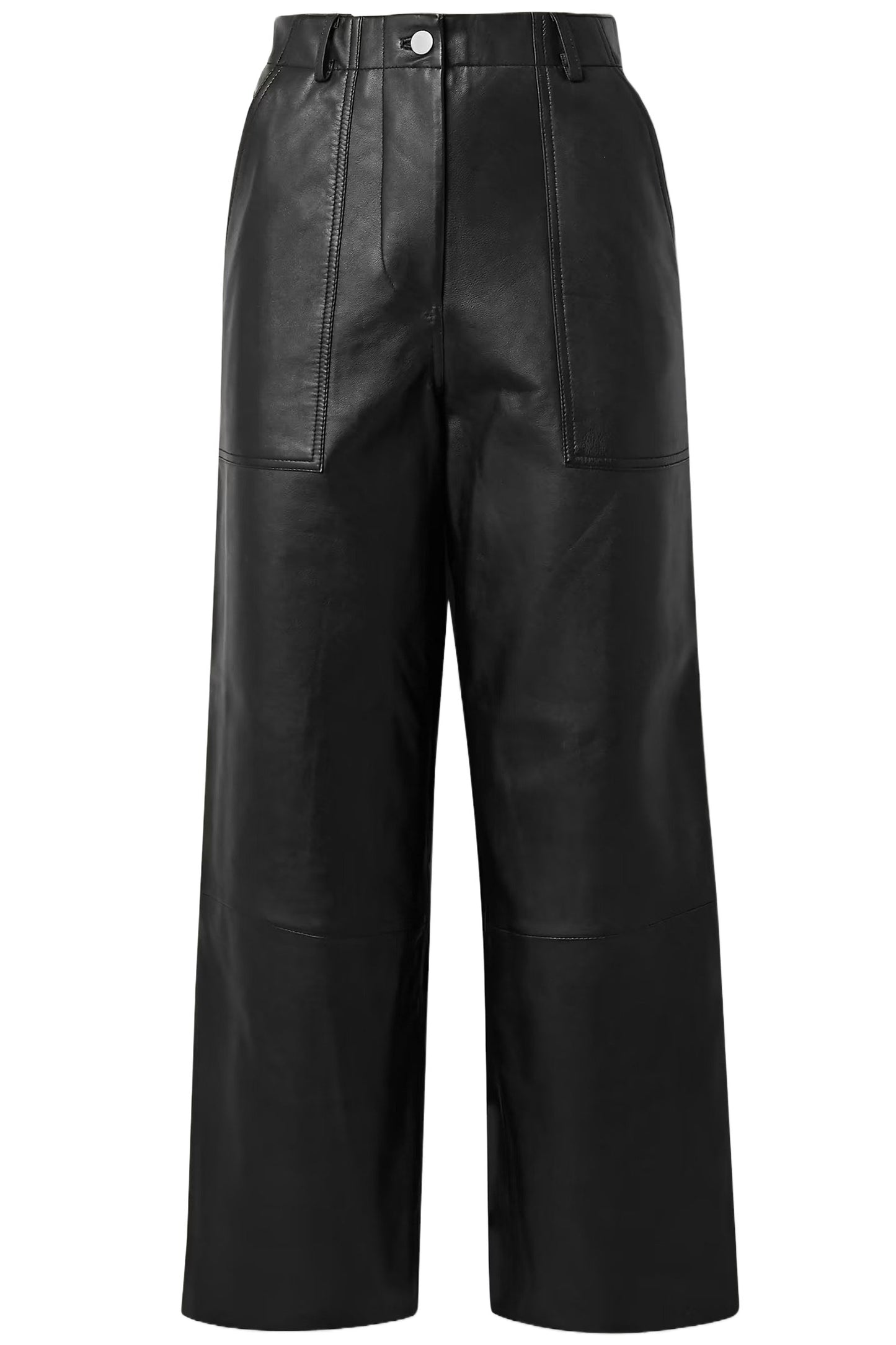 '+ NET SUSTAIN Presley Leather Wide-Leg Pants