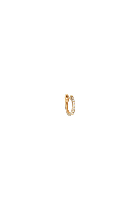 Single Diamonds Line Mini Hoop