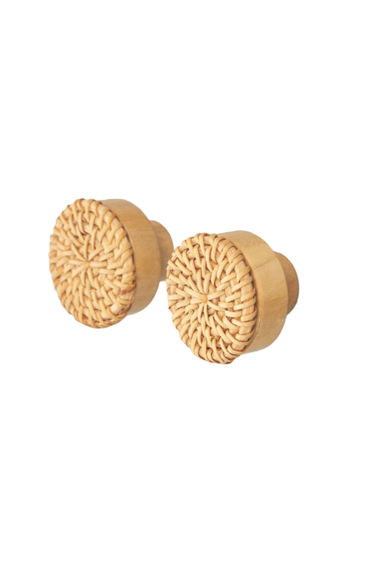 Rattan Wooden Knobs