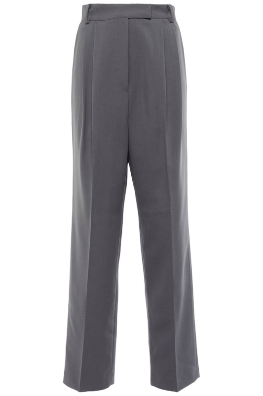 Bea High-Rise Straight Pants Grey